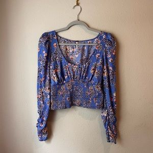 Women’s ‘Free People’ Floral Cropped Blouse